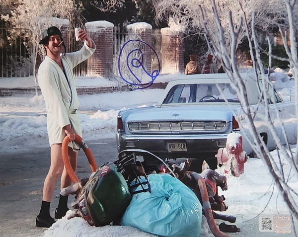 Randy Quaid signed 8x10 Cousin Eddie Christmas Vacation Photo auto OCCM QR code