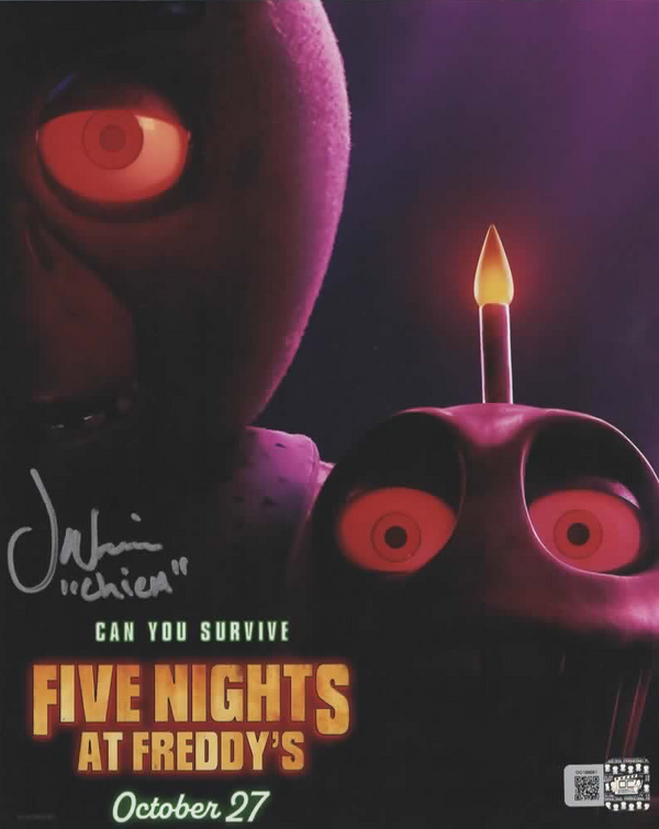 Jess Weiss signed 8x10 Five Nights at Freddy's Chica Photo