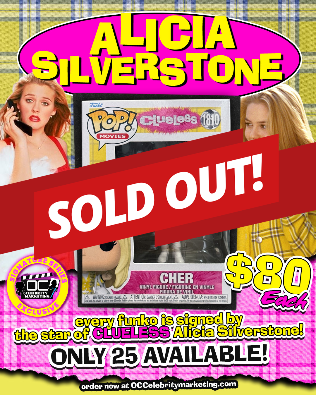 Alicia Silverstone: Clueless Cher Funko Pop! #1810 (#/25)