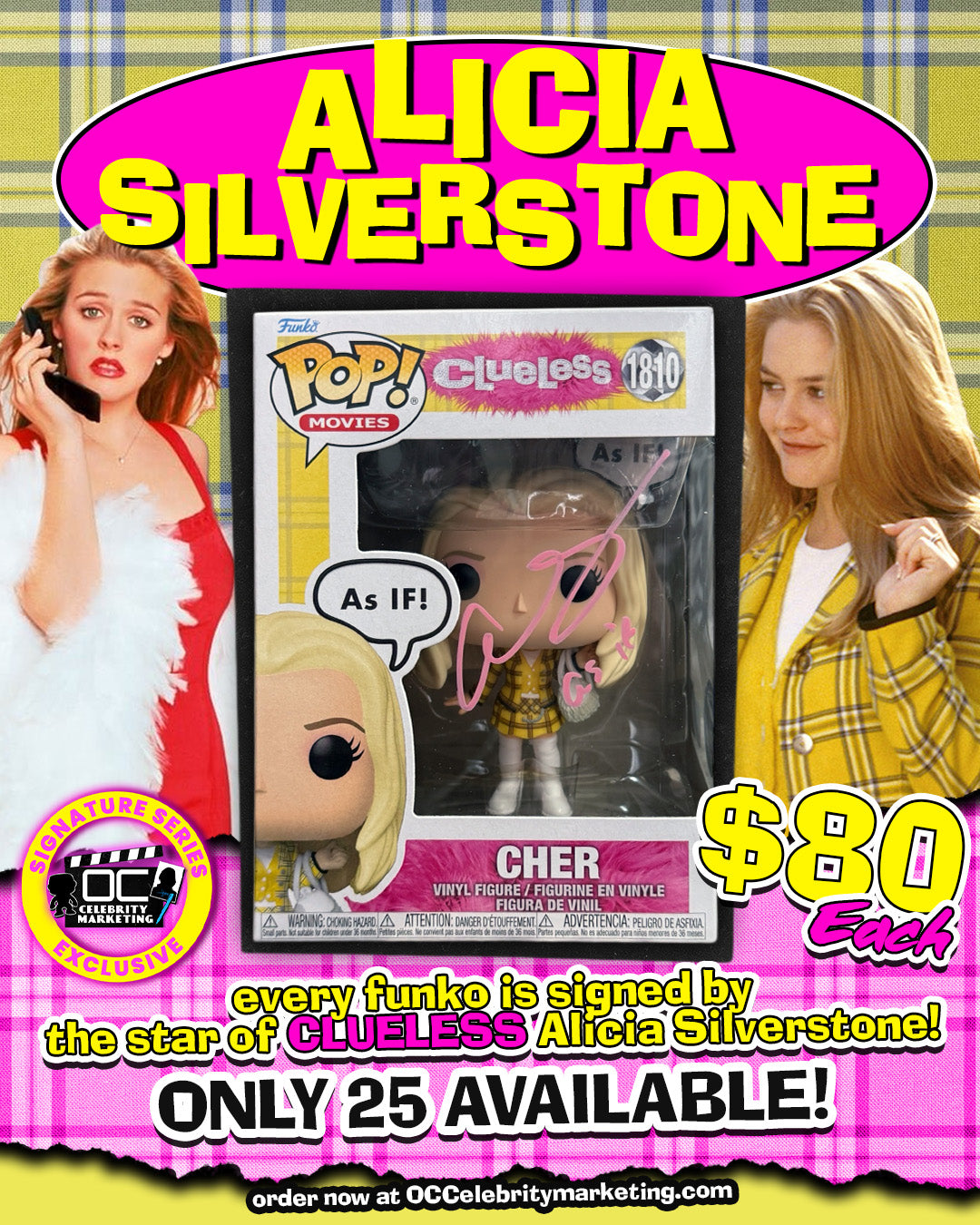 Alicia Silverstone: Clueless Cher Funko Pop! #1810 (#/25)