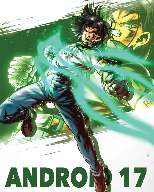 Chuck Huber signed Dragon Ball Z Android 17 Image #3 (8x10, 11x17) Pre-Order