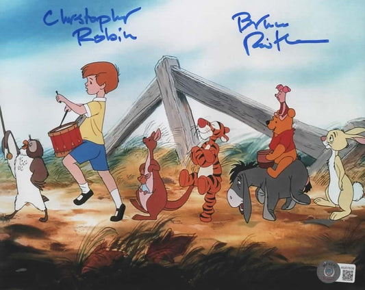 Bruce Reitherman signed 8x10 Christopher Robin Winnie the Pooh Photo