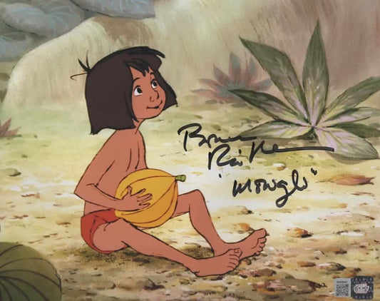 Bruce Reitherman signed Mowgli 8x10 Photo