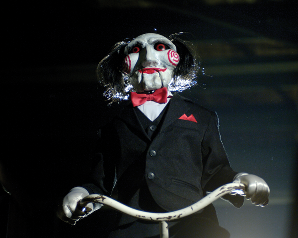 Tobin Bell Signed Billy Puppet – Tricycle Night Scene Photo (8x10, 11x14) Pre-Order