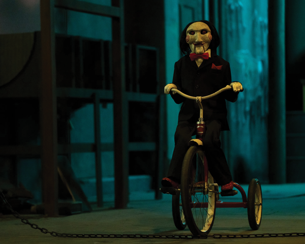 Tobin Bell Signed Billy Puppet – Tricycle Wide Scene Photo (8x10, 11x14) Pre-Order