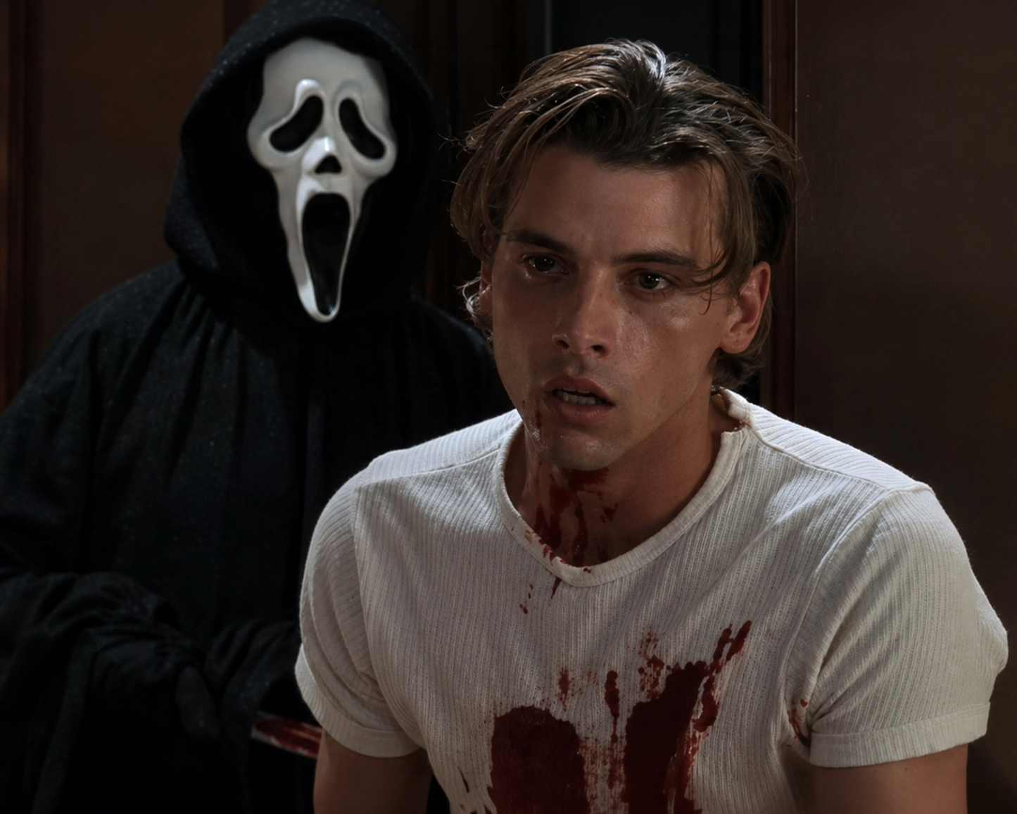 Skeet Ulrich signed Scream (1996) Billy & Ghost Face Photo (8x10) Pre-Order