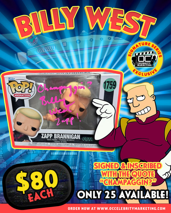 Billy West: Futurama Zapp Brannigan Funko Pop! #1759 (#/25)