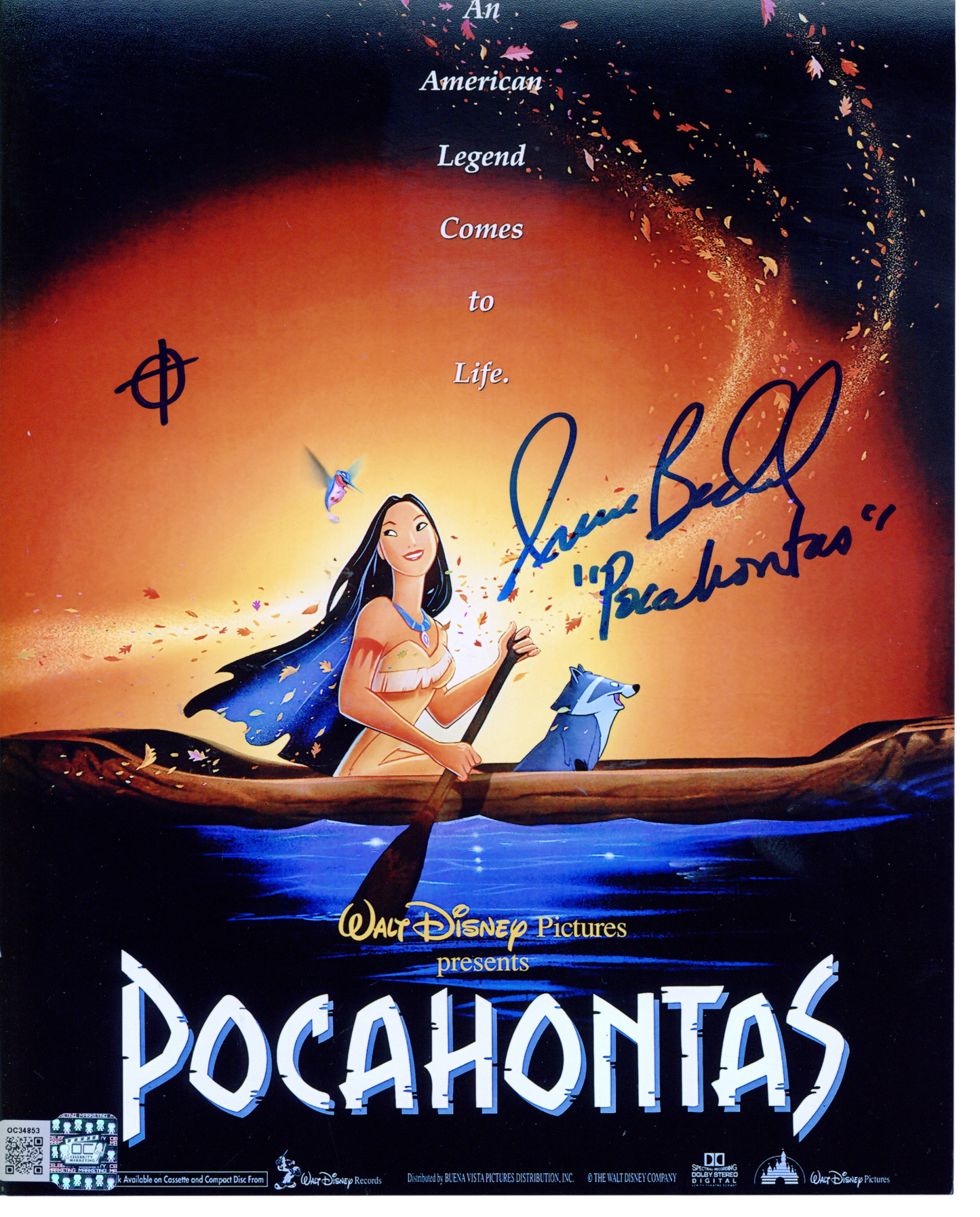 Irene Bedard Pocahontas 8x10 Photo #1