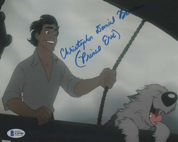 Christopher Daniel Barnes signed The Little Mermaid Prince Eric 8x10 Photo B