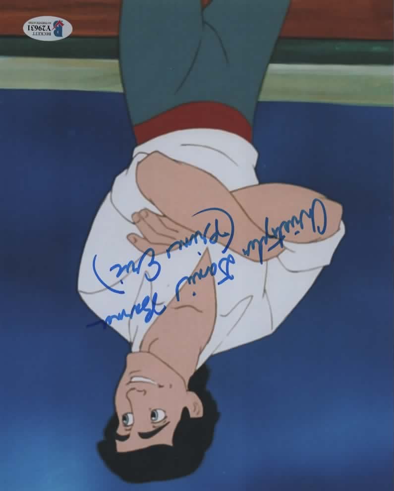 Christopher Daniel Barnes signed The Little Mermaid Prince Eric 8x10 Photo C