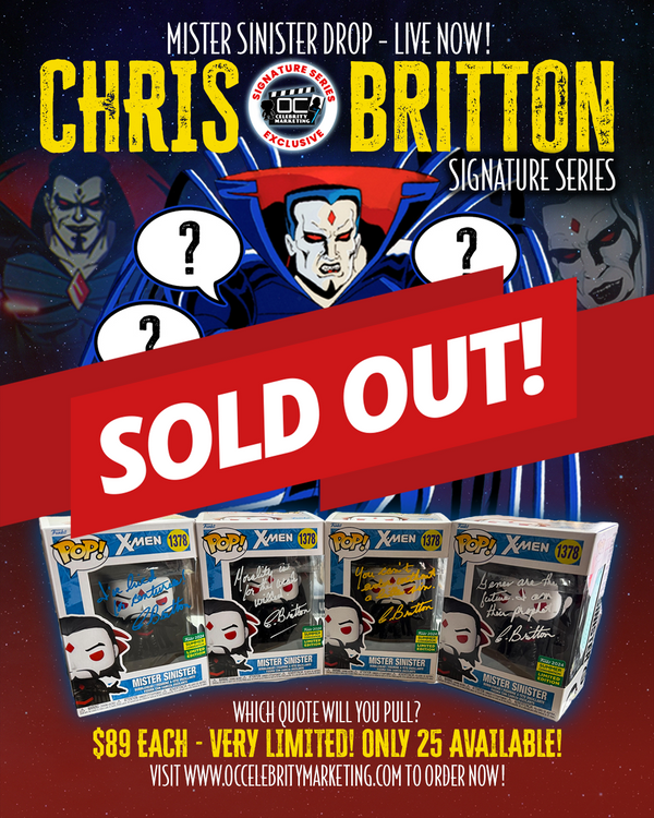 Chris Britton Signature Series:  Marvel X-Men 24' Summer Convention Exclusive LE Mr. Sinister Funko Pop! #1378 (#/25)