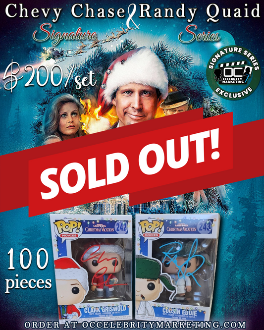 Chevy Chase & Randy Quaid Signature Series Set: Christmas Vacation Clark & Cousin Eddie Funkos (#/100)
