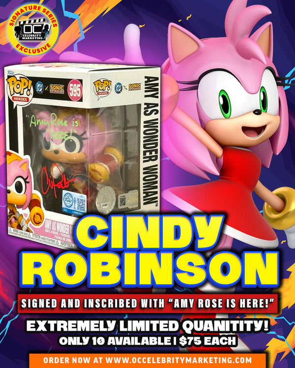 Cindy Robinson: Sonic The Hedgehog Amy as Wonder Woman Funko Pop! #595 (#/10)