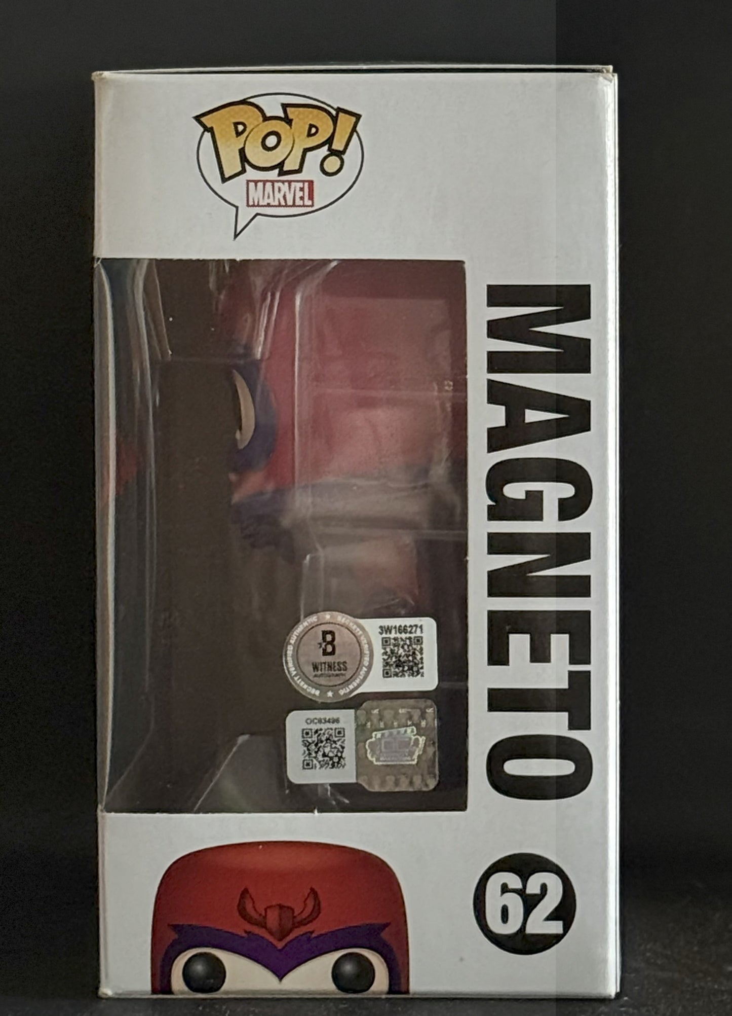 Ian McKellen signed Marvel X-Men Magneto Funko Pop! #62 (A)