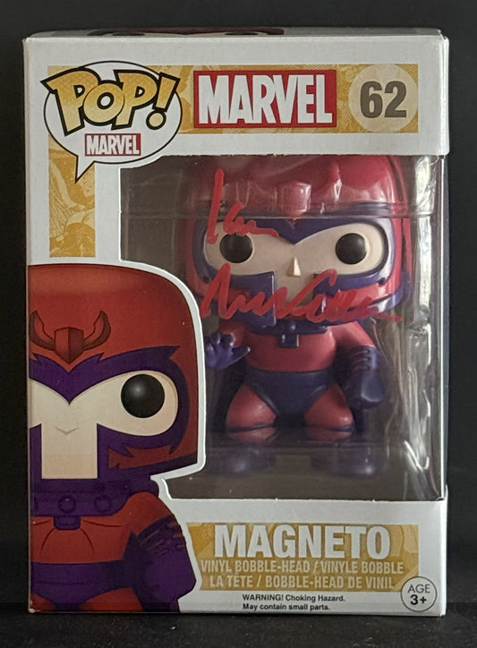 Ian McKellen signed Marvel X-Men Magneto Funko Pop! #62 (B)