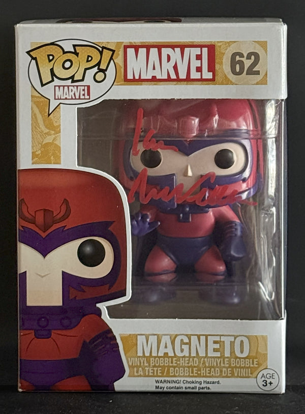 Ian McKellen signed Marvel X-Men Magneto Funko Pop! #62 (B)
