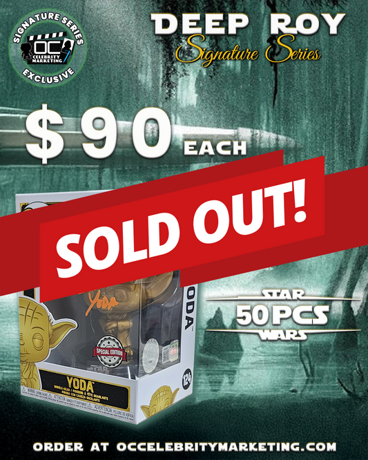 Deep Roy Signature Series: STAR WARS Special Edition Yoda Funko Pop! #124 (#/50)