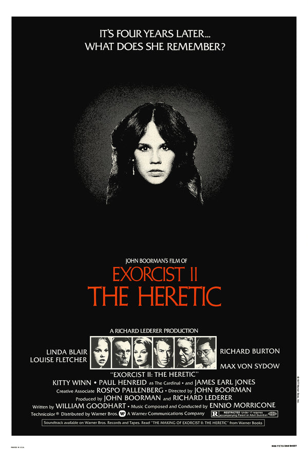 Linda Blair Signed The Exorcist II: The Heretic Poster Image (8x10, 11x17) Pre-Order