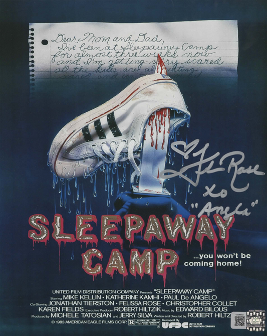 Felissa Rose signed 8x10 Sleepaway Camp movie poster photo