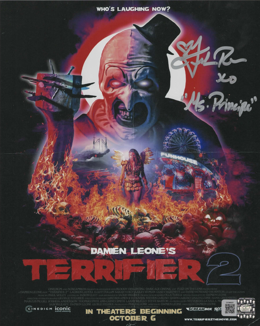 Felissa Rose signed 8x10 Terrifier 2 movie poster photo