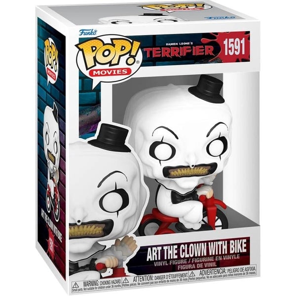 Felissa Rose signed Terrifier Art The Clown with Bike Funko Pop! #1591 (Pre-Order)