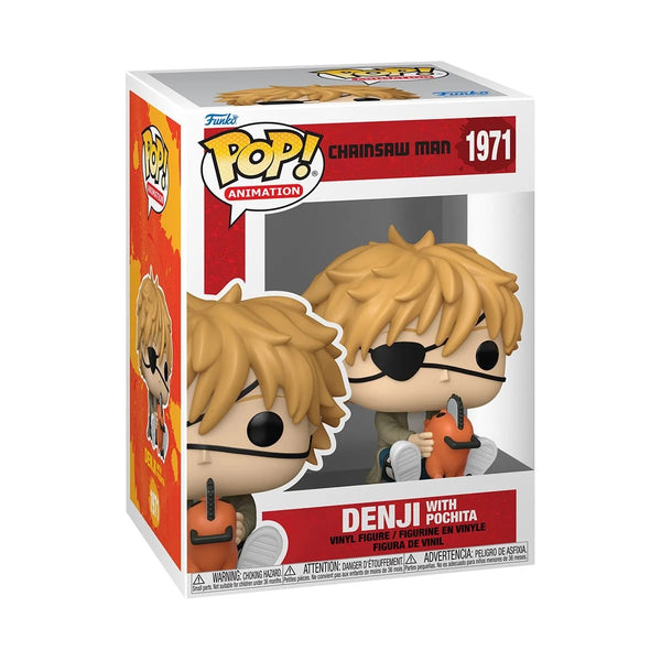 Lindsay Seidel signed Chainsaw Man Denji with Pochita Funko #1971 (Pre-Order)