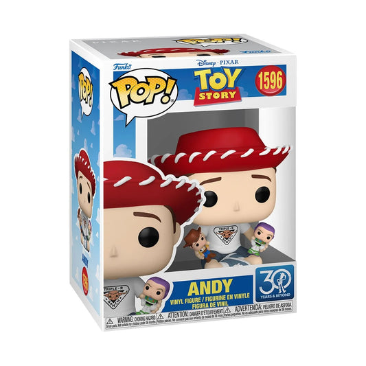 John Morris signed Toy Story 30 Years & Beyond Anniversary Andy Funko Pop! 1596 (Pre-Order)