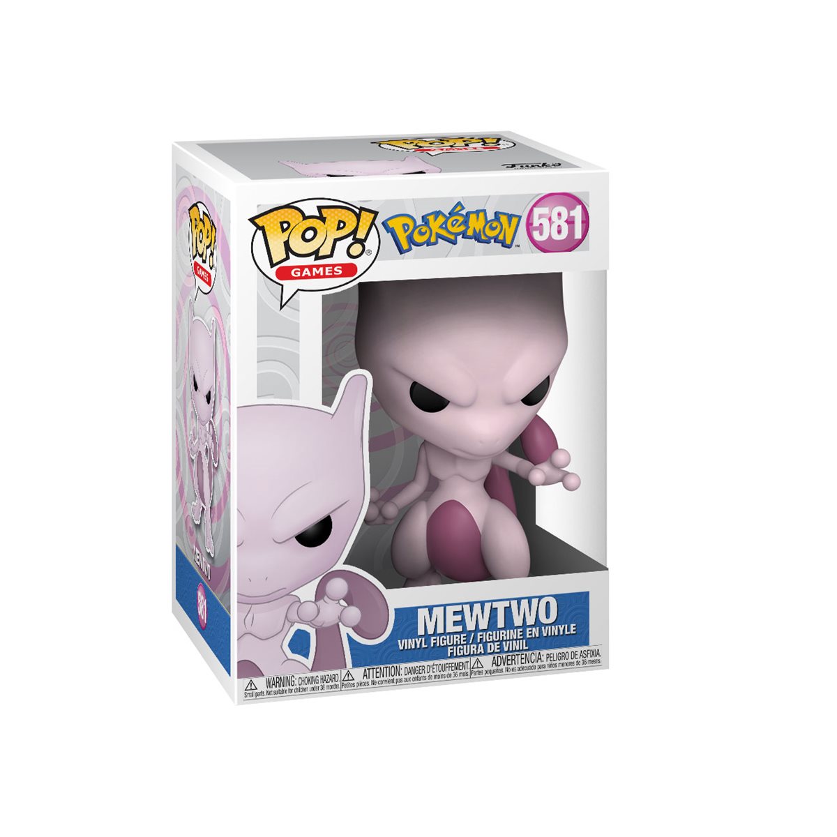 Jay Goede AKA Phillip Bartlett signed Pokemon Mewtwo Funko Pop! #581