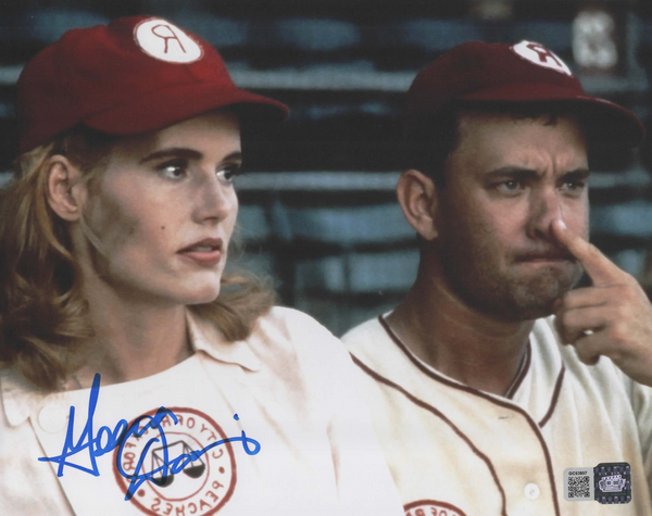 Geena Davis signed 8x10 A League of Their Own photo 1A