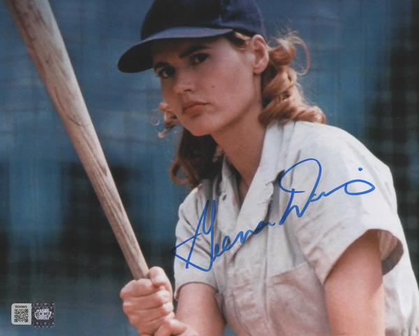 Geena Davis signed 8x10 A League of Their Own photo 1B