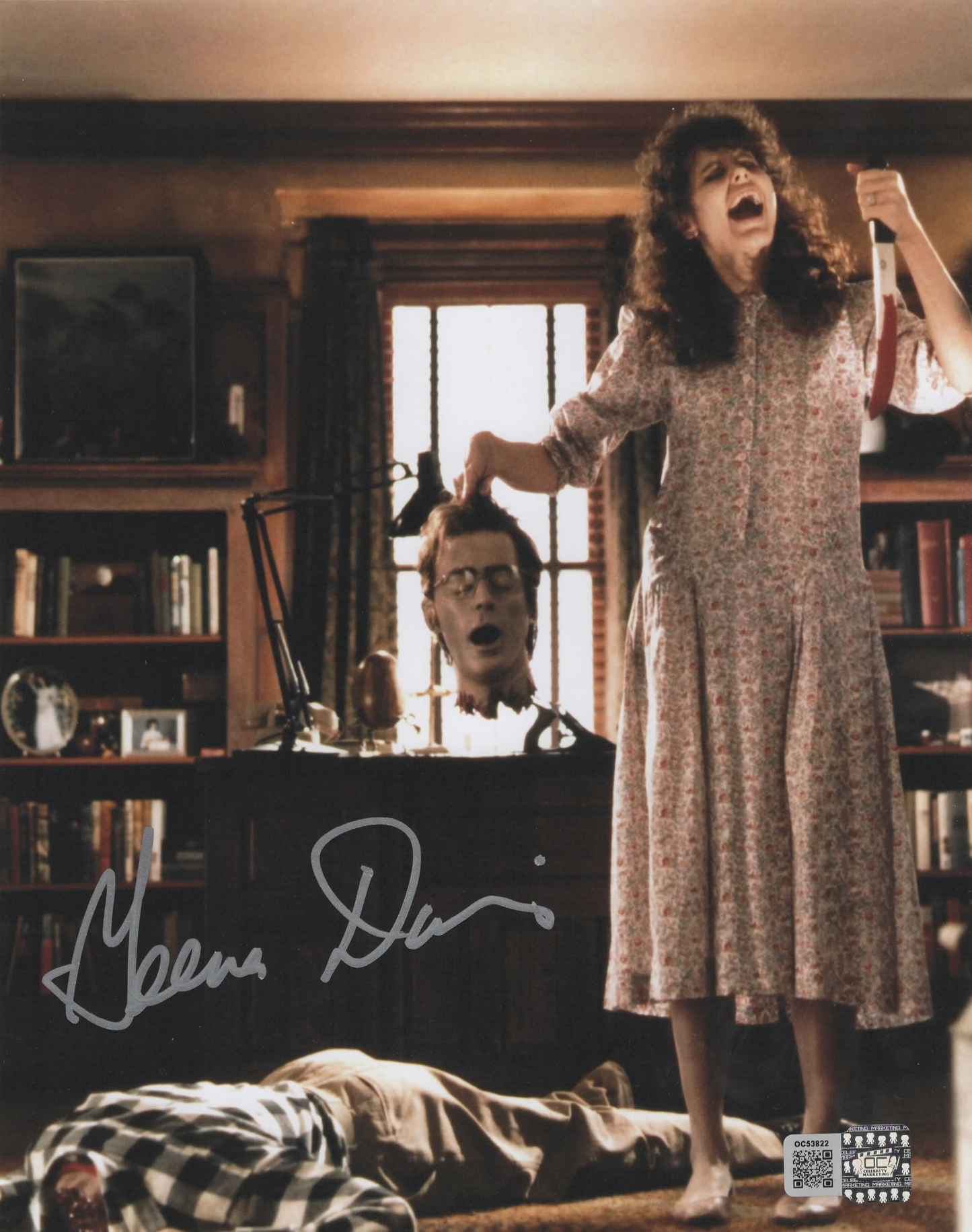 Geena Davis signed 8x10 Beetlejuice photo 1C