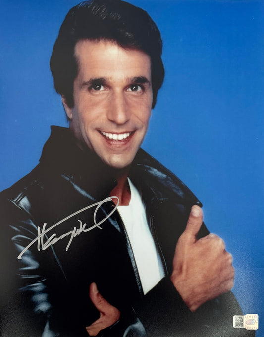 Henry Winkler signed 11x14 Happy Days Fonzie photo 1D