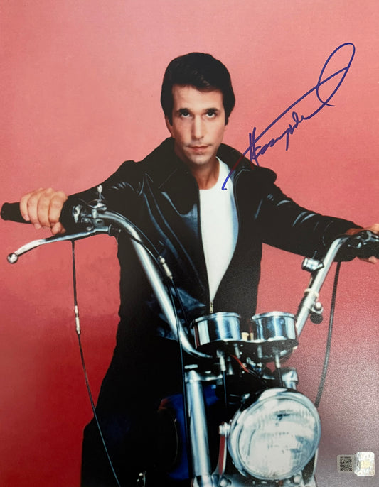 Henry Winkler signed 11x14 Happy Days Fonzie photo 1B