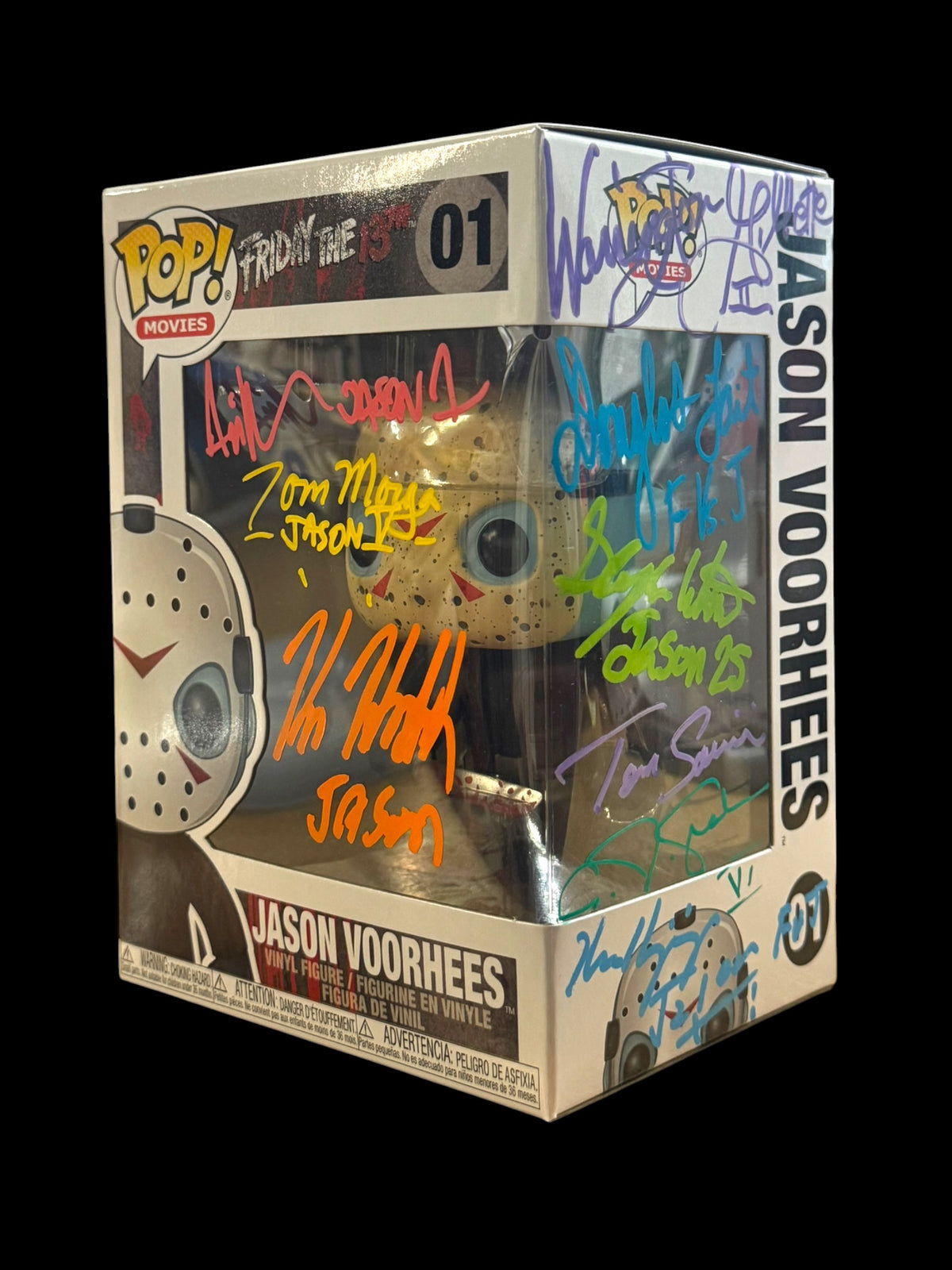 9x Jason signed Friday the 13th Jason Voorhees Funko Pop! 01