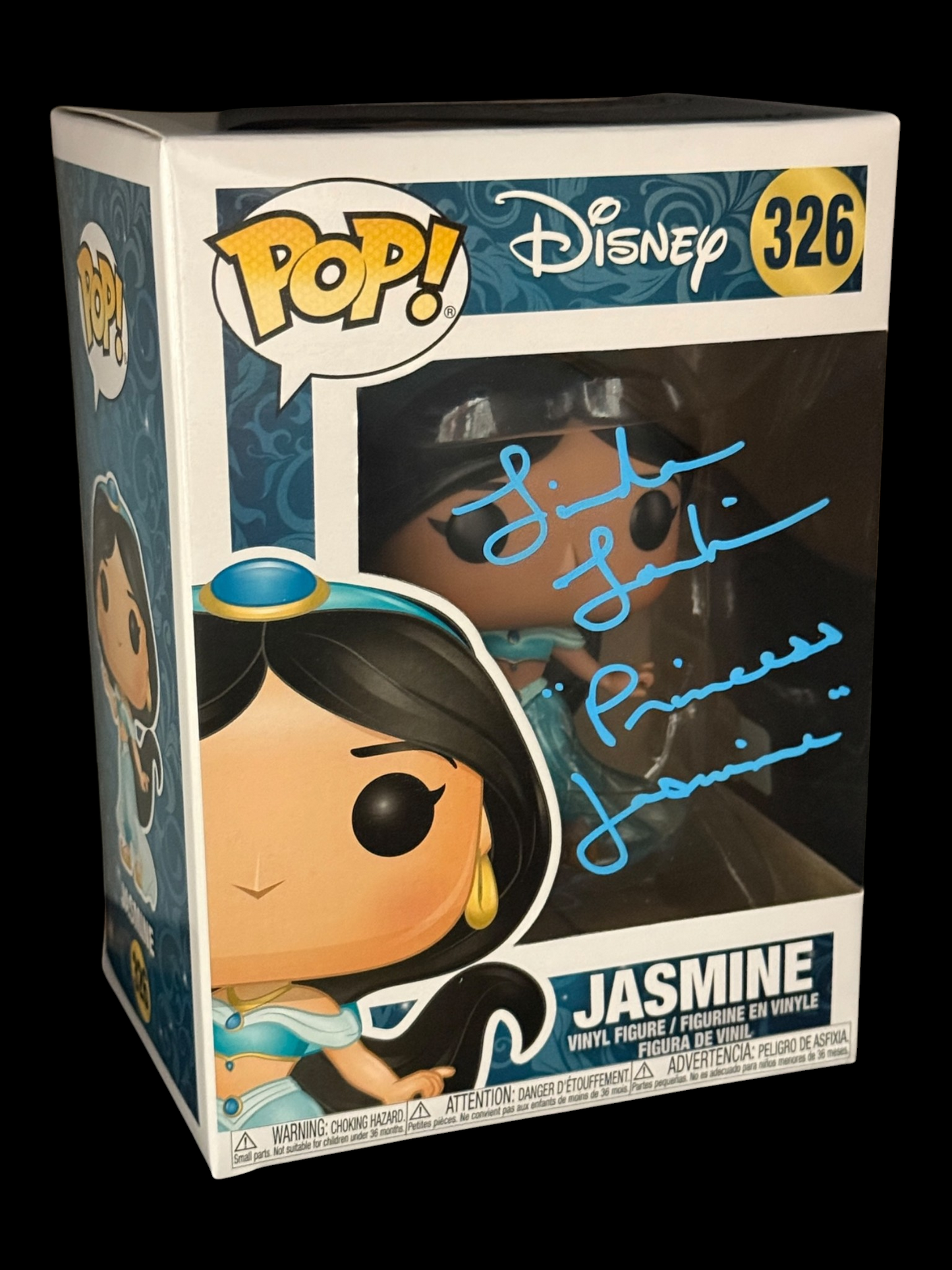 Linda Larkin signed Disney Jasmine Funko Pop! 326