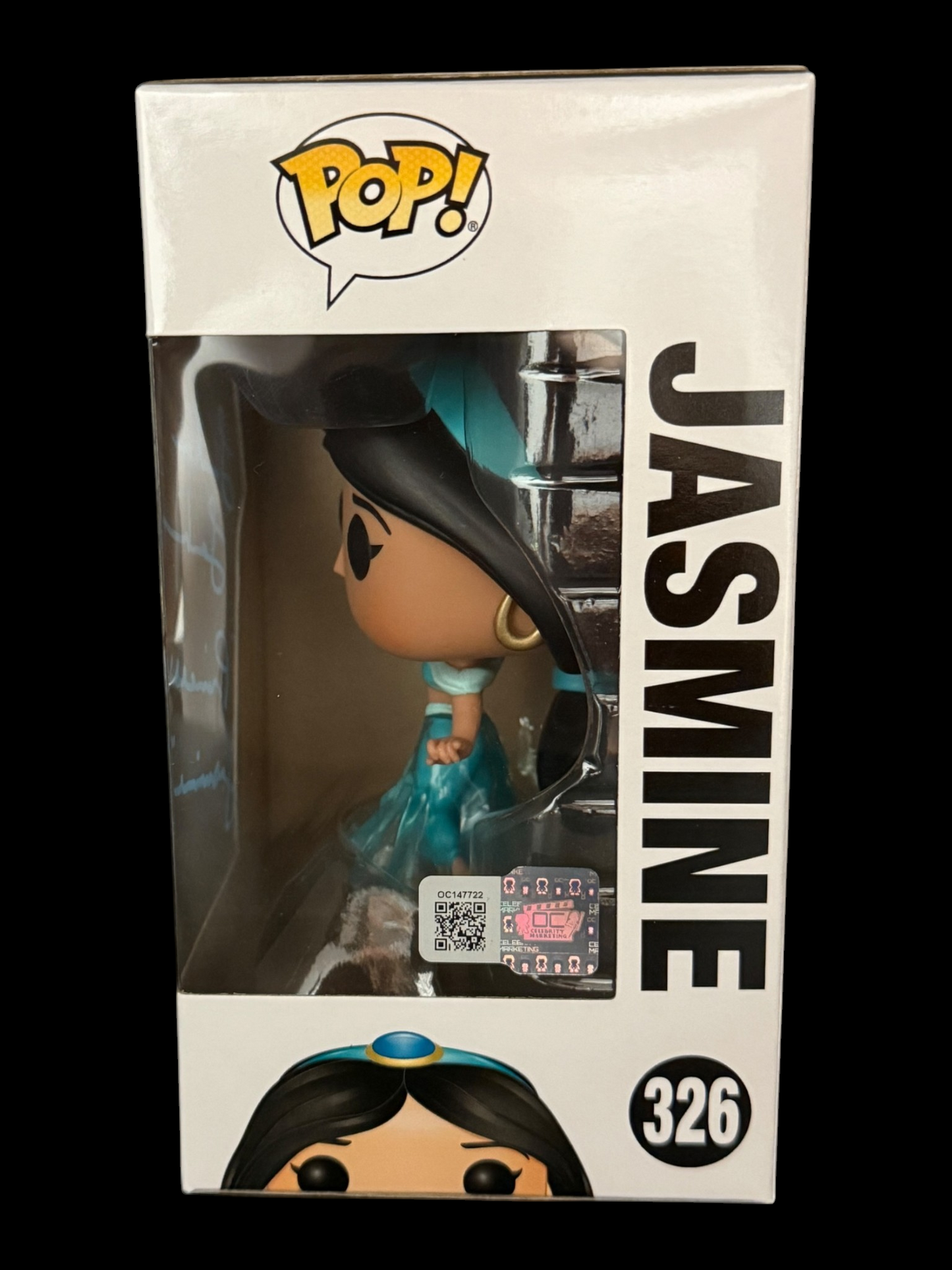 Linda Larkin signed Disney Jasmine Funko Pop! 326