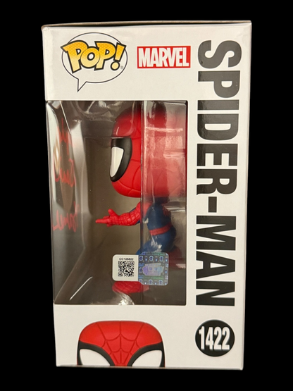 Christopher Daniel Barnes signed Marvel Spider-Man Funko Pop 1422 Red
