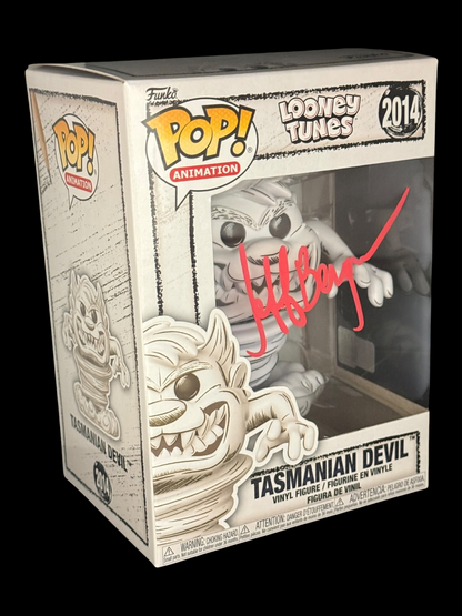 Jeff Bergman signed Looney Tunes Tazmanian Devil Funko Pop! 2014