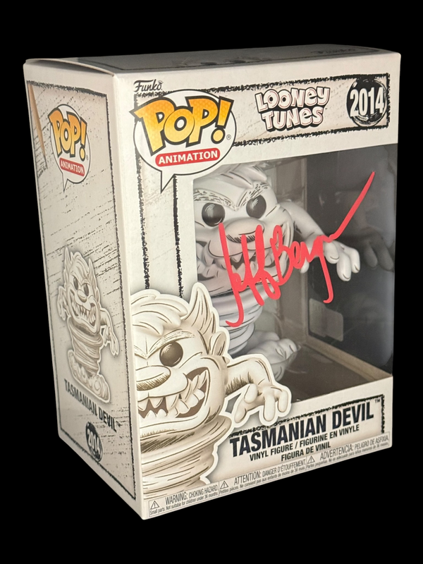 Jeff Bergman signed Looney Tunes Tazmanian Devil Funko Pop! 2014