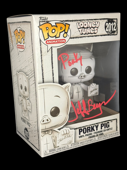 Jeff Bergman signed Looney Tunes Porky Pig Funko Pop! 2012