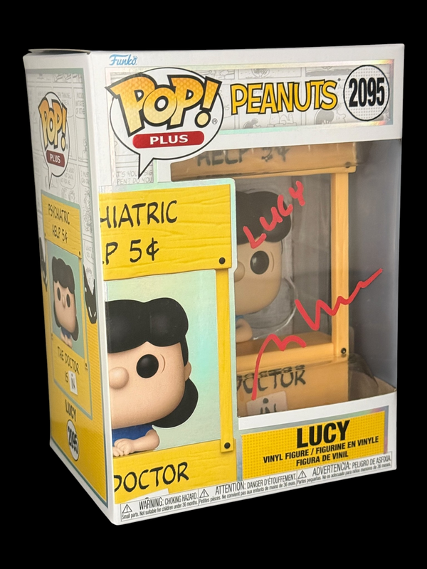 Melanie Kohn signed Peanuts Lucy Funko Pop! Plus Red