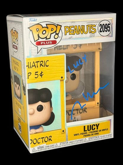 Melanie Kohn signed Peanuts Lucy Funko Pop! Plus Blue