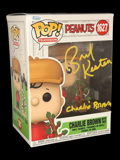 Brad Kesten signed Peanuts Charlie Brown with Tree Funko Pop! 1627