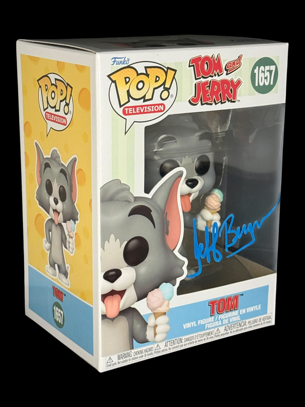 Jeff Bergman signed Tom and Jerry Tom Funko Pop! 1657