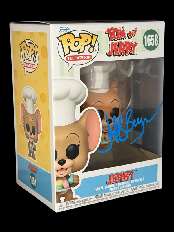 Jeff Bergman signed Tom and Jerry Jerry Funko Pop! 1658 Blue