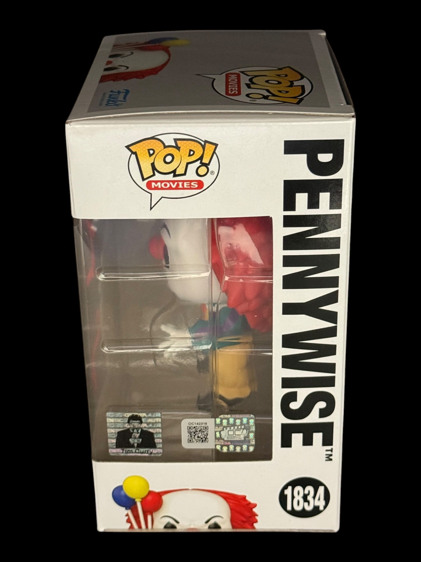 Tim Curry signed IT The Movie Pennywise Funko Pop! 1834