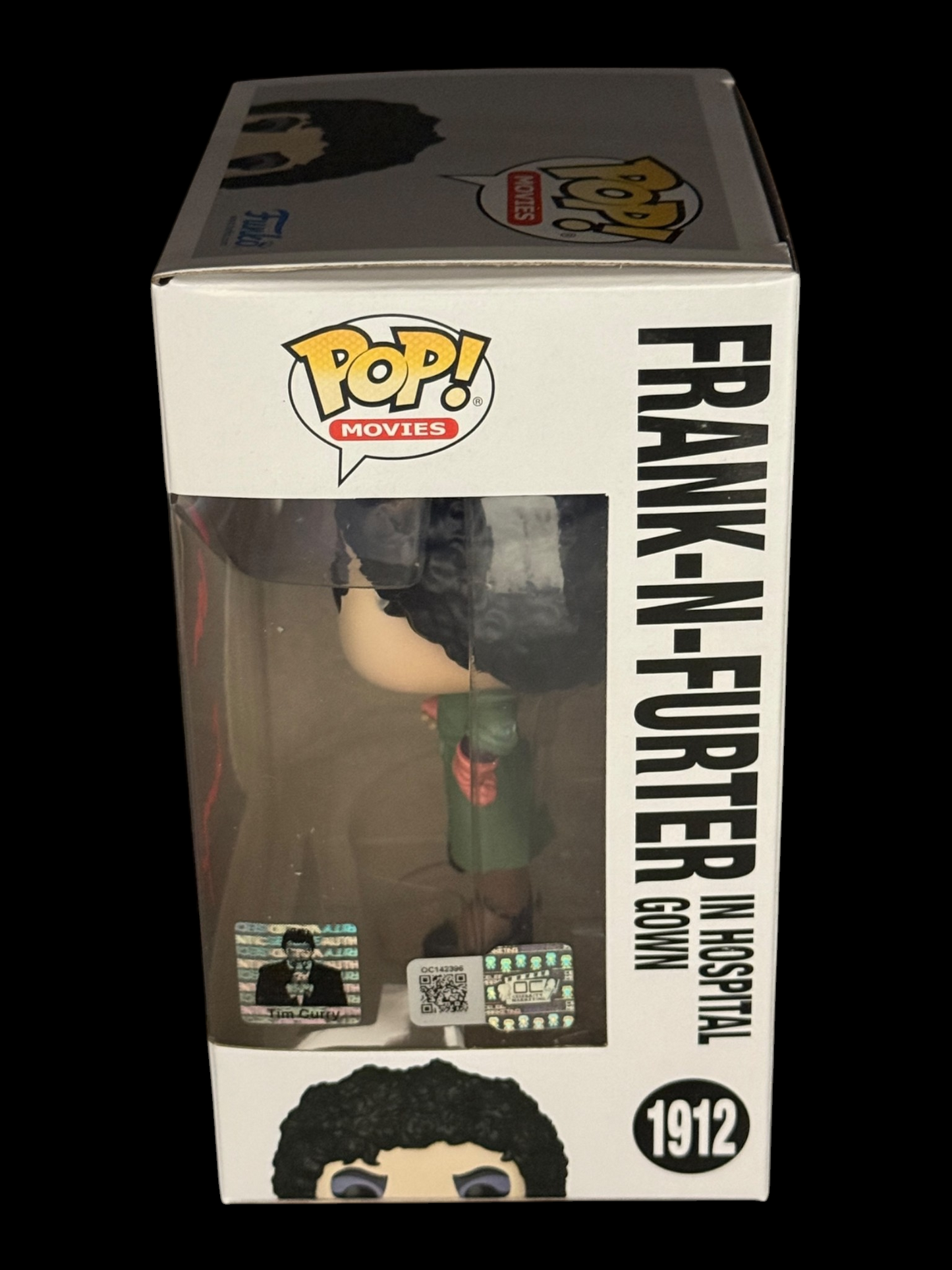 Tim Curry signed RHPS Frank-N-Furter in Hospital Gown Funko Pop! 1912