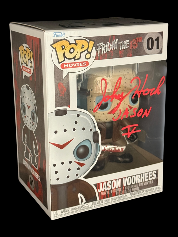 Johnny Hock signed Friday the 13th Jason Voorhees Funko Pop! 01