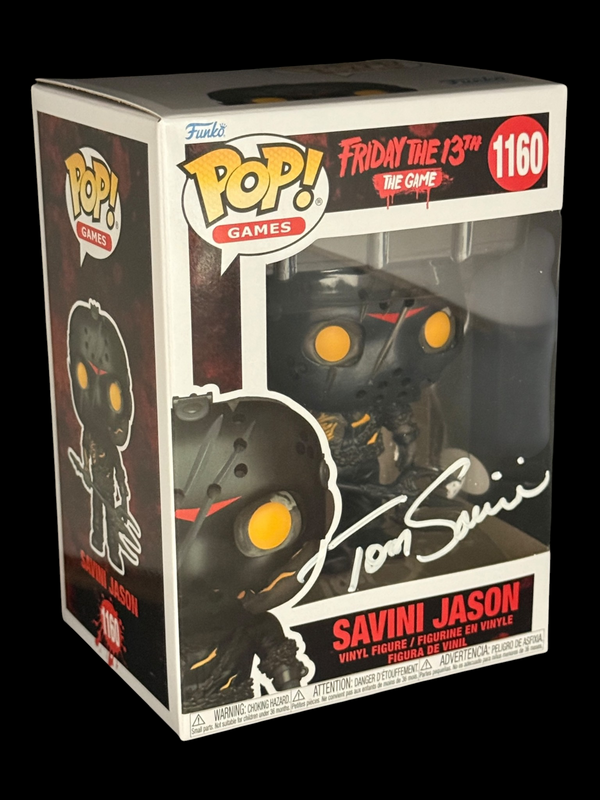 Tom Savini signed Friday the 13th The Game Savini Jason Funko Pop! 1160