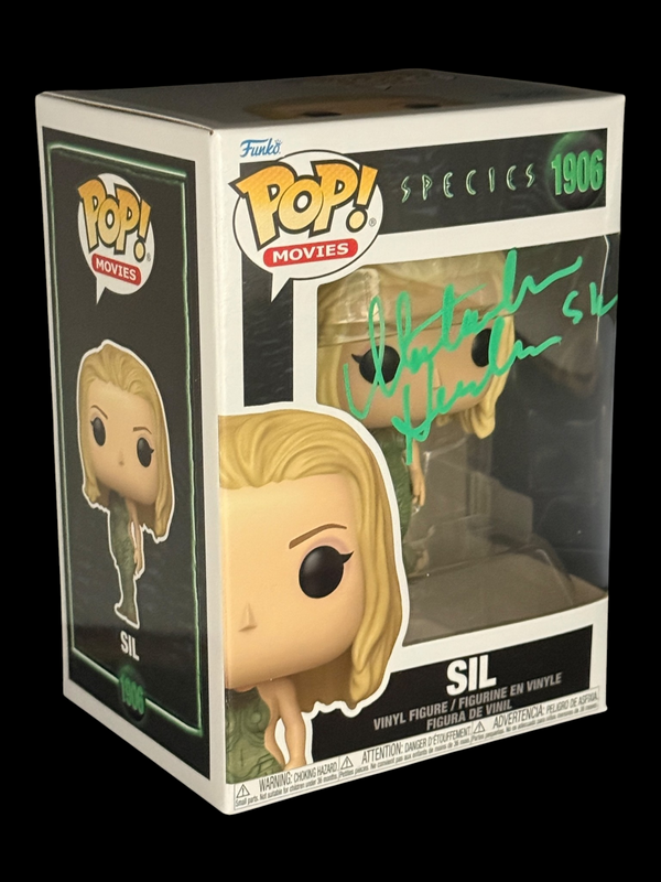 Natasha Henstridge signed Species Sil Funko Pop! 1906